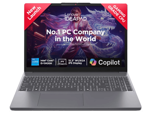 Lenovo Laptop IDEAPAD SLIM 3 Intel Core i5-13420H 13th Gen 8 GB DDR4 Intel Graphics 2GB UHD 512 GB SSD NVMe 15.3" FHD+ 1920x1200 IPS