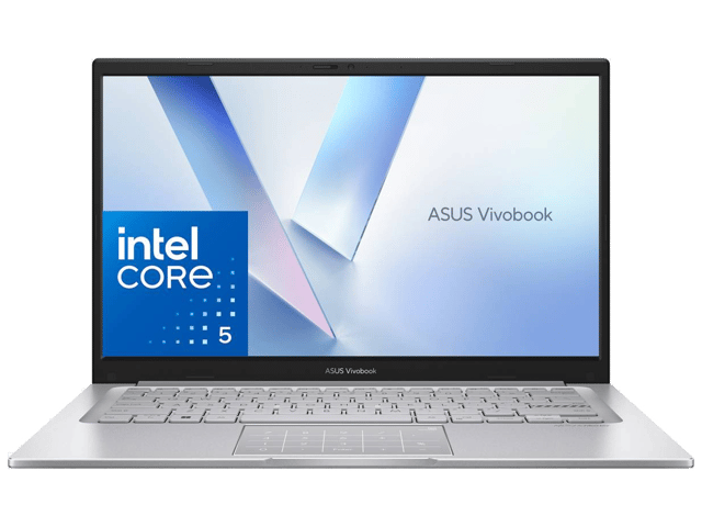 أسوس لابتوب فيفو بوك X150 معالج Intel Core 5 120U، ذاكرة 8 جيجابايت DDR4 رسومات Intel UHD سعة 2 جيجابايت وحدة تخزين 512 جيجابايت SSD NVMe شاشة 15.6 بوصة FHD دقة 1920x1080 بتقنية LED