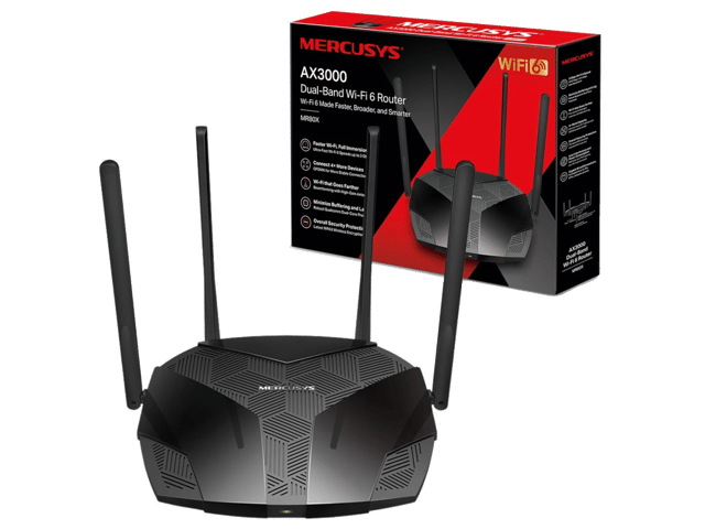 مركوسيس راوتر AX3000 بتقنية Wi-Fi 6 لاسلكي ثنائي النطاق