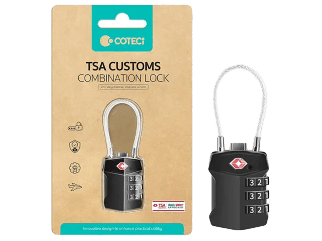 Coteci Zinc Alloy TSA Customs 4-digit Code Lock TR-005