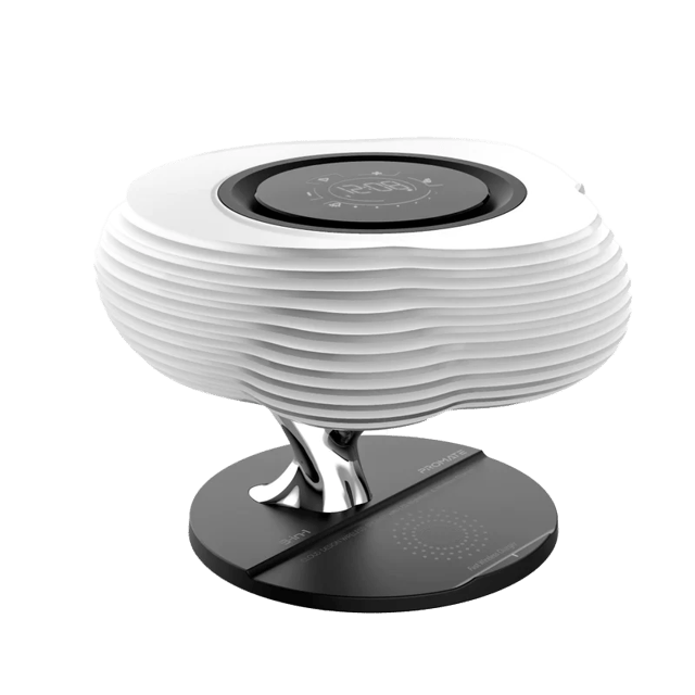 PROMATE 3 in 1 Cloud Design Wireless Speaker with LED Nightlight and Wireless Charger