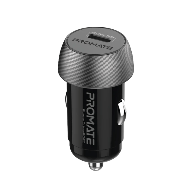 PROMATE 20W Mini Car Charger with Power Delivery