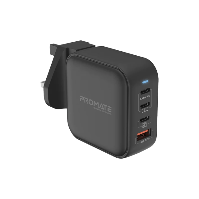 PROMATE 100W Power Delivery GaN Fast™ Charger with QC 3.0