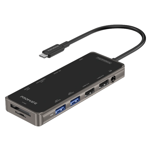 PROMATE 4 in 1 Ultra Compact Multiport Hub 100W Power Delivery