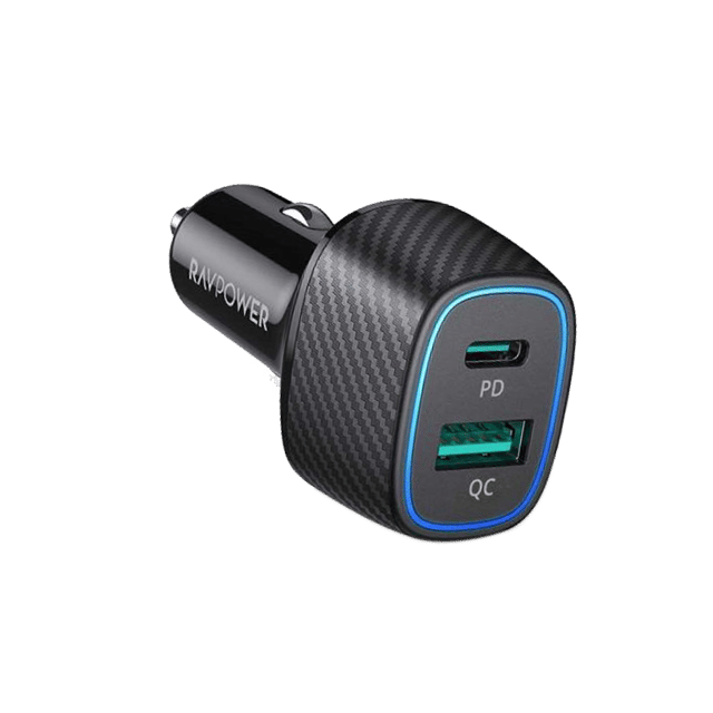 RAVPower RP-VC009 60W Dual Port QC24W+PD36W Car Charger
